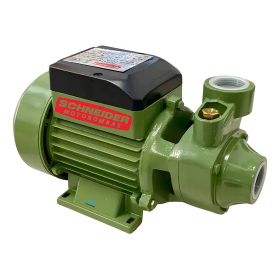 Motobomba Periférica Schneider Monofásica 1cv Rotor Bronze Cor Verde Frequência 60 Hz 220v