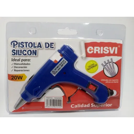 Pistola De Silicon Barra Delgada Marca Crisvi 