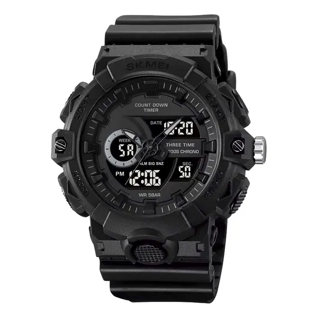 Reloj Skmei Shadow 2225 Multifunción Conteo Regresivo Negro