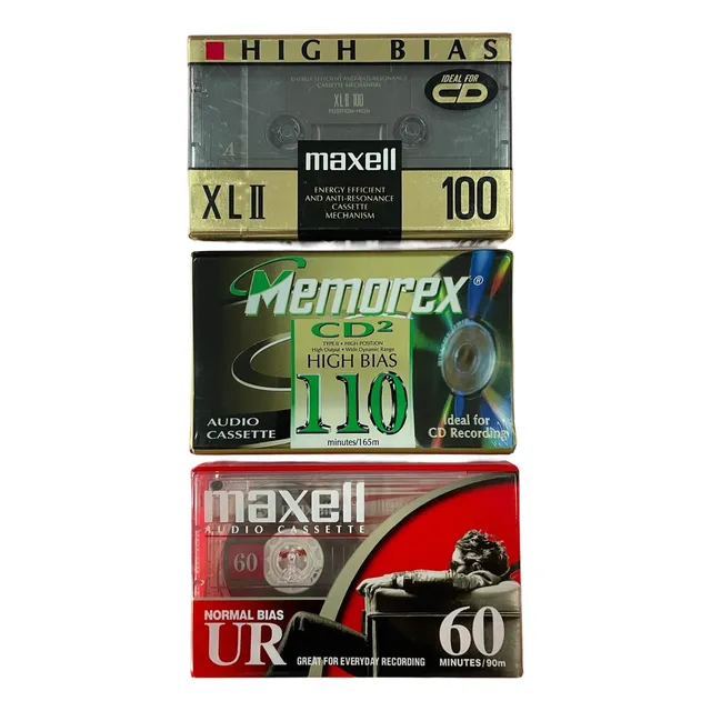Cassette Virgen Nuevos Maxell Y Memorex X3