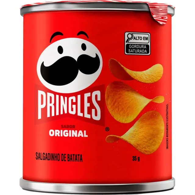 Caixa De Batata Pringles 12 Unidades De 35g Cada
