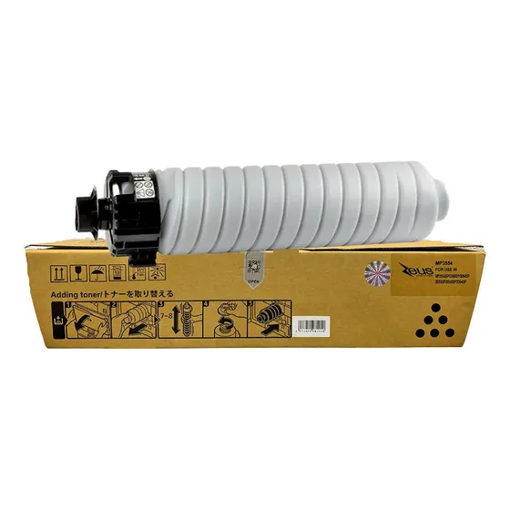 Toner Zeus Compatível Para Ricoh Mp2554 Mp 2554 Mp3554 3554 Tinta Preto
