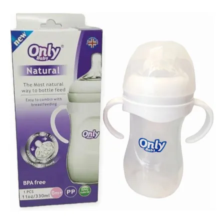 Mamadera Anticólicos 330ml Para Bebé Color Blanco Liso