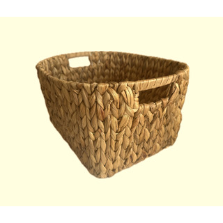 Caja Almacenadora Mimbre Jacinto Rectangular Artesanal 37 Cm Caja Almacenadora Mimbre Jacinto Rectangular Artesanal 37 Cm