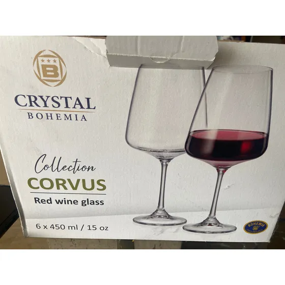 Copas De Cristal Bohemia Coleccion Corpus Checo 6 Pza