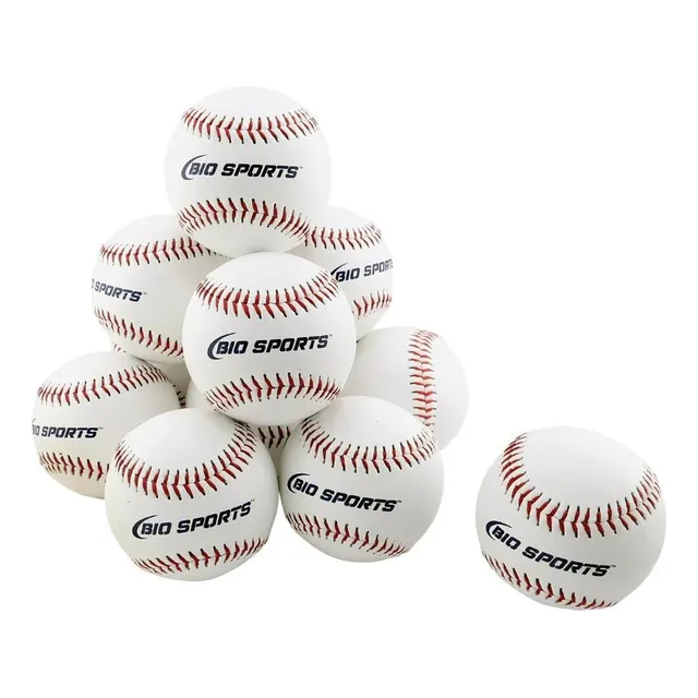 Pelota Baseball Práctica Cuero Sintético 9 In Centro Corcho