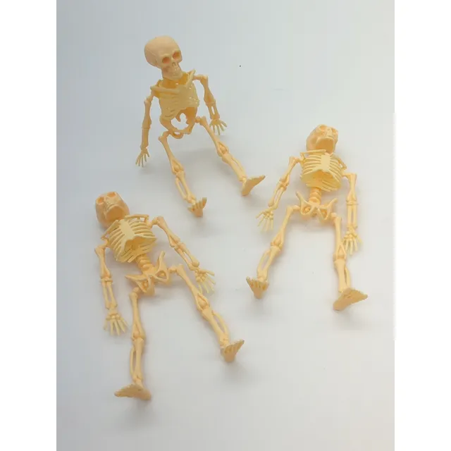 3x Esqueleto Cuerpo Humano 12cms Educa Decoración Halloween