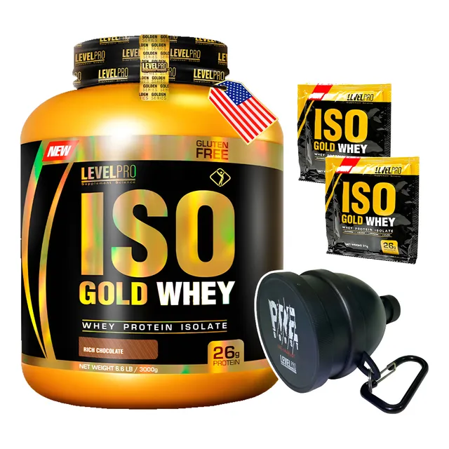 Iso Gold Whey 6.6 Libras - Level Pro + Envío Gratis 