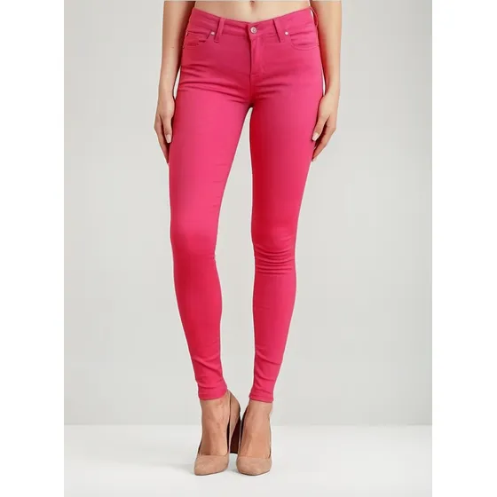 Jeans Dama Celebrity Pink Color Rosa Elastizado Verano