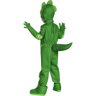 Disfraz De Pj Masks De Lujo De Gekko Para Niños Pequeños, Disfraz De Pj Masks De Lujo De Gekko Para Niños Pequeños,