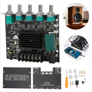 Amplificador De Audio Bluetooth Placa 50wx2+100w Zk-mt21 Amplificador De Audio Bluetooth Placa 50wx2+100w Zk-mt21