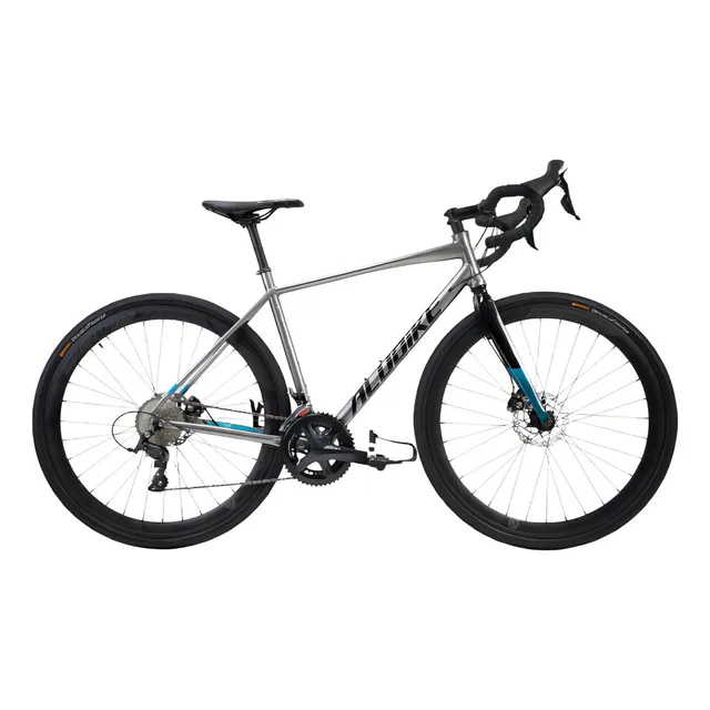 Bicicleta de ruta Alubike Revel R700 tamaño del cuadro 55" color silver