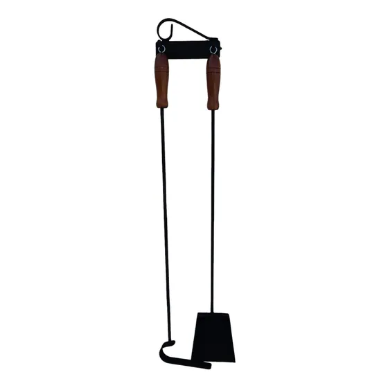 Juego, Atizador Y Pala C/soporte Para Estufa O Parrillero.