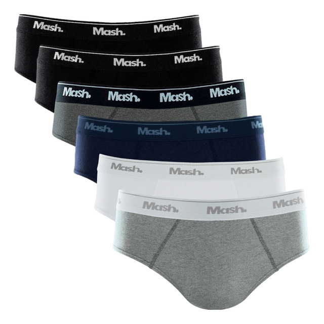 Kit 6 Cuecas Masculino Slip Mash De Algodão Alta Qualidade Kit 6 Cuecas Masculino Slip Mash De Algodão Alta Qualidade