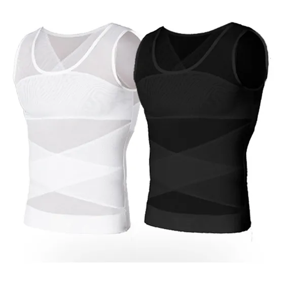 Camisa De Ginecomastia Masculina 2 Peças Para Emagrecimento