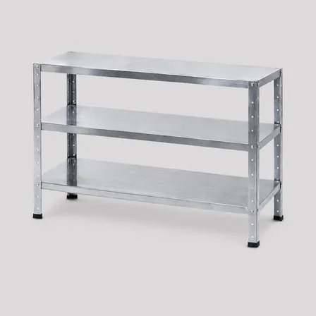 Mesa Bancada 100 % Aço 3 Prateleiras Industrial Reforçada 90x50x85