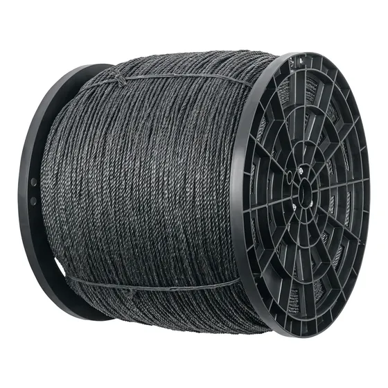 Cuerda Negra De Polipropileno 4 Mm 20kg Fiero Color Negro Cue-04nk