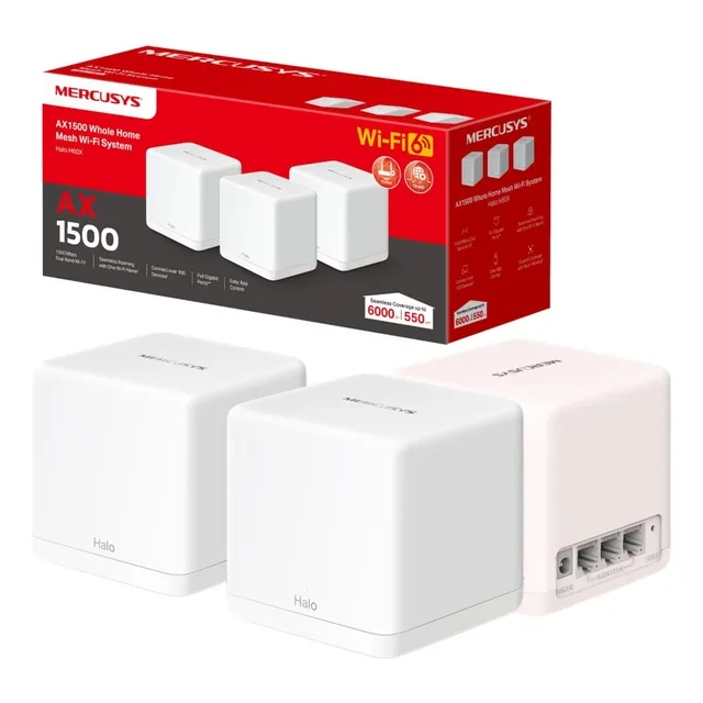 Halo H60x Sistema Wifi 6 En Malla Para Toda La Casa Ax1500