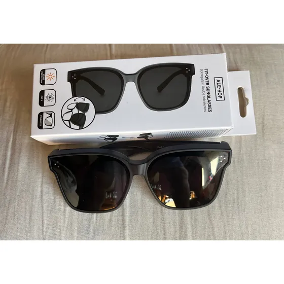 Ale Hop Cubre Gafas De Sol Polarizadas Uv400 Cubre Lentes Ópticos Para Sol Negros