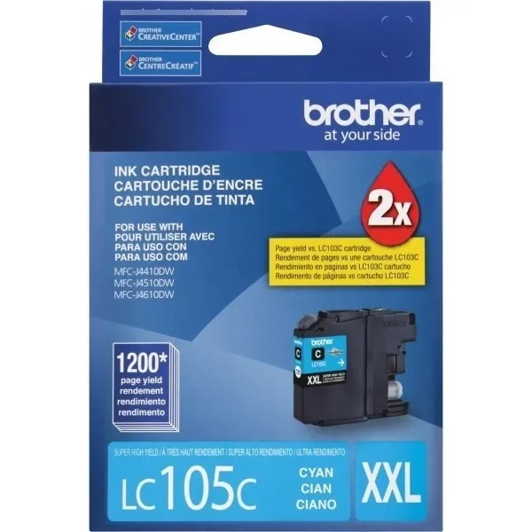 Cartucho De Tinta Brother Lc105c Color Cian