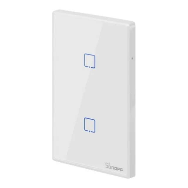 Sonoff T2 Interruptor Pared 2 Botones Wifi 433 Mhz Macrotec