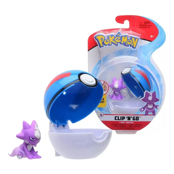 Pokemon Clip N Go Toxel Incluye Pokebola