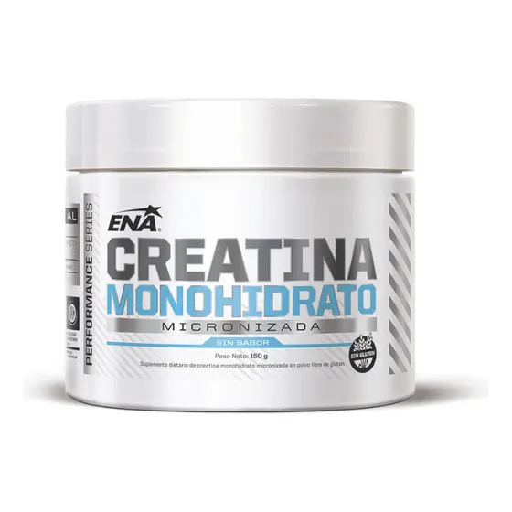 Creatina Monohidrato Ena Sport 150g Micronizada - 30 Servicios - Potencia Masa Muscular Y Rendimiento Deportivo