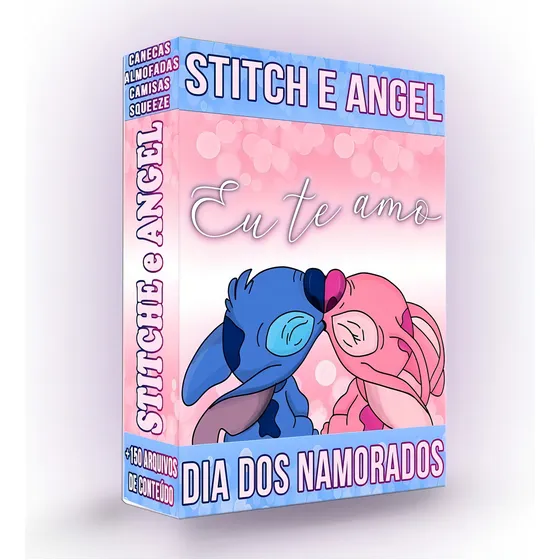 Pack De Artes Para Caneca Stitch E Angel +150 Arquivos