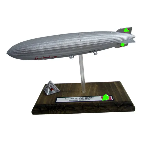 Miniatura Zeppelin Lz 129 Hindenburg Dirigível 25cm 