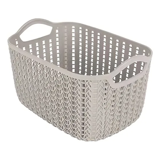 Mor Alto Canasto Organizador Rectangular  Mediano  Color 3 Blanco
