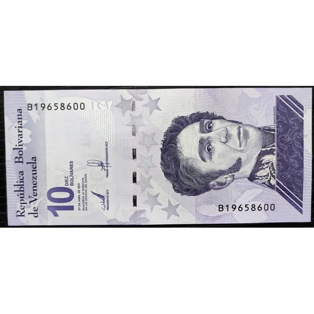 Billete 10 Bolivares Digitales 29/abr/2021 Venezuela Unc