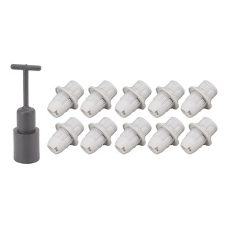Soporte E14, 10 Unidades, Funda De Abs Resistente A Altas Te Soporte E14, 10 Unidades, Funda De Abs Resistente A Altas Te