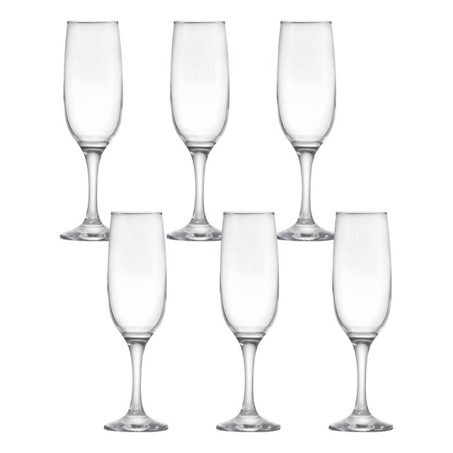 G4u Conjunto 6 Taças Champagne Vidro 190ml Eden Class Home G4u Conjunto 6 Taças Champagne Vidro 190ml Eden Class Home
