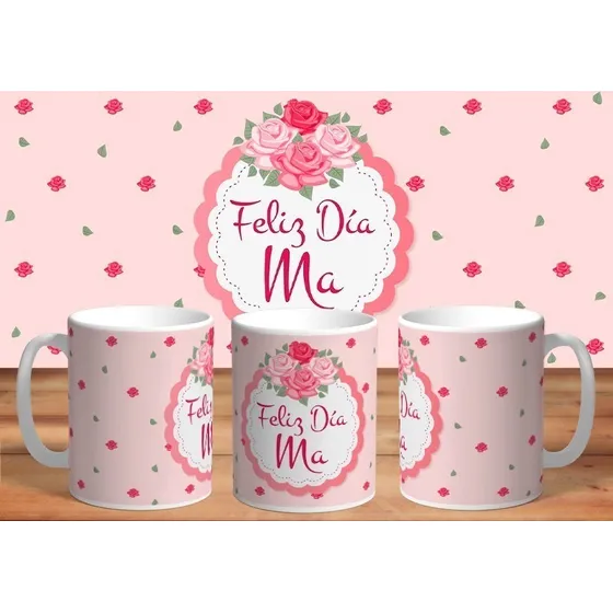 Taza De Ceramica Sublimada Emoji: Dia De La Madre