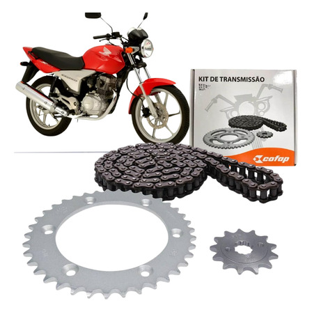 Kit Relação Completo Honda Cg 150 Sport 2005 2006 2007 2008 Kit Relação Completo Honda Cg 150 Sport 2005 2006 2007 2008