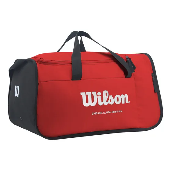 Bolso Plegable Wilson De Viaje Gimnasio Deportes Unisex Urbano Reforzado 40L Color Rojo
