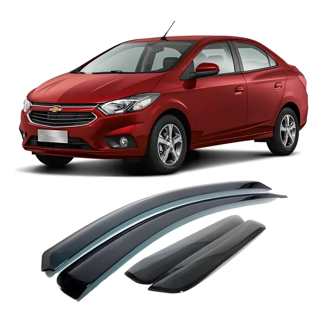 Calha Defletor Chuva Chevrolet Prisma 2013/2019 4p Ecoflex