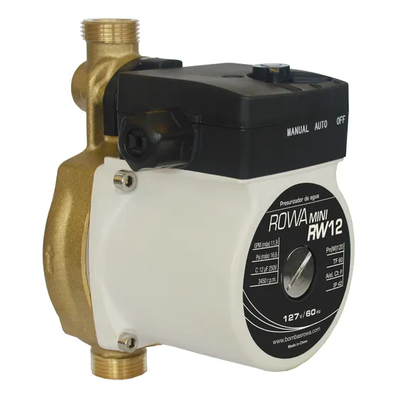 Bomba Presurizadora Rowa 1/2 Mini Rw 12 0.16hp 127v 2700l/h