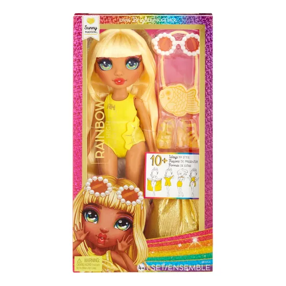 Maiô Amarelo Rainbow High Sunny Fashion Doll 4