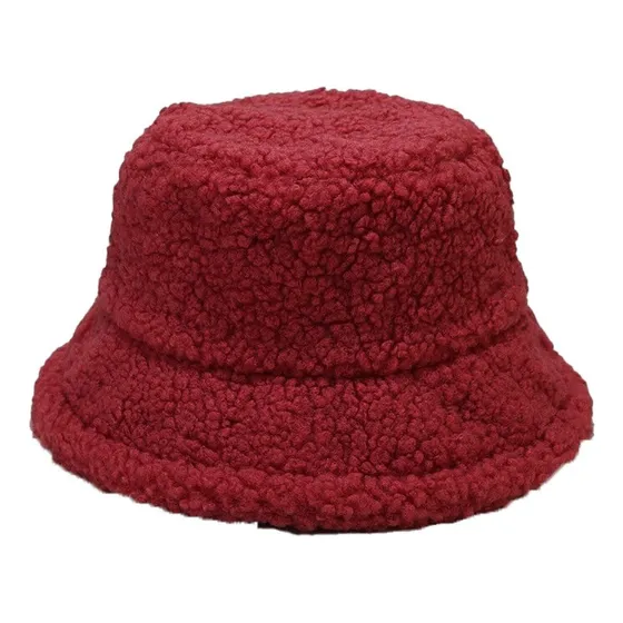 Gorro Bucket Corderito Invierno Talle Unico Ajustable