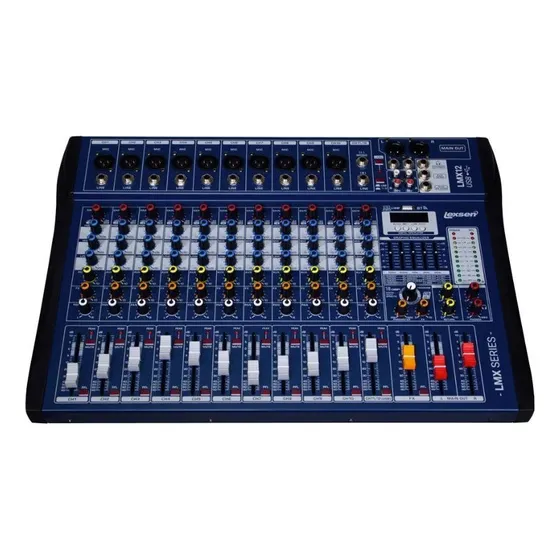 Mesa Som Lexsen Lmx12 Usb 12 Canais Mp3 Bluetooth 110/220v
