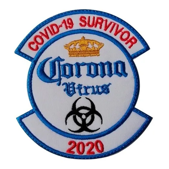 Parche Bordado Cerveza Corona   Survivor, C 19