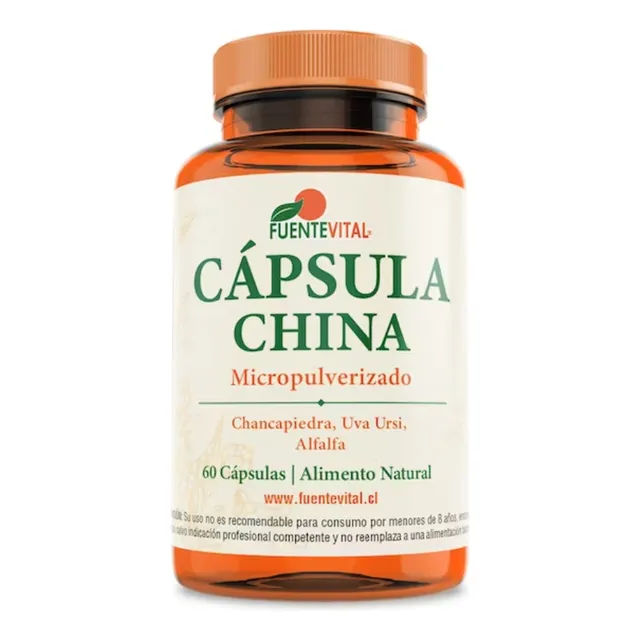 Cápsula China - Chancapiedra - Uva Ursi - Diurético Sabor Ss