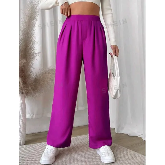 Pantalones De Vestir Shein Para Mujer Dama A La Moda