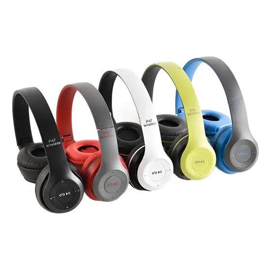 Audifonos Inalambricos Bluetooth P47 Memoria Micro Sd Radio