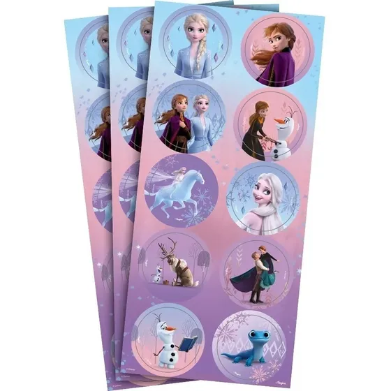 Adesivo Redondo Lembrancinha Frozen C/60 Unid. Regina