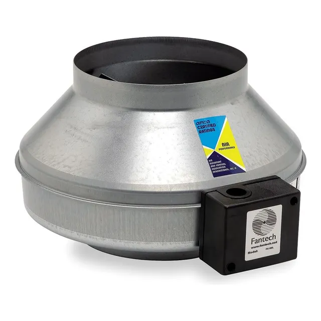 Fg4  Acero Galvanizado Inline Conducto Ventilador Ce...