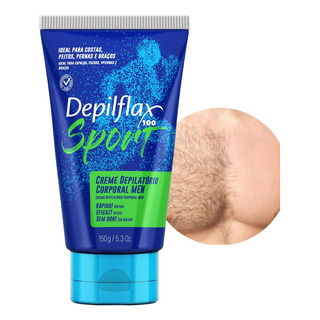 Creme Depilatório Depilflax Creme Depilatório Masculino Corporal 150 g Creme Depilatório Depilflax Creme Depilatório Masculino Corporal 150 g