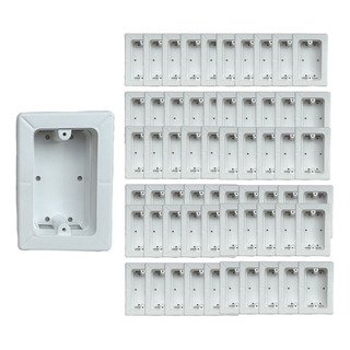 40 Pz Caja Universal Con Fondo Pvc Red Electrico Canaleta 40 Pz Caja Universal Con Fondo Pvc Red Electrico Canaleta