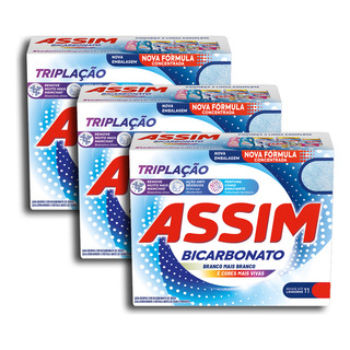 Sabão Em Pó Assim Tripla Ação Grande Kit 3 Sabão Em Pó Assim Tripla Ação Grande Kit 3